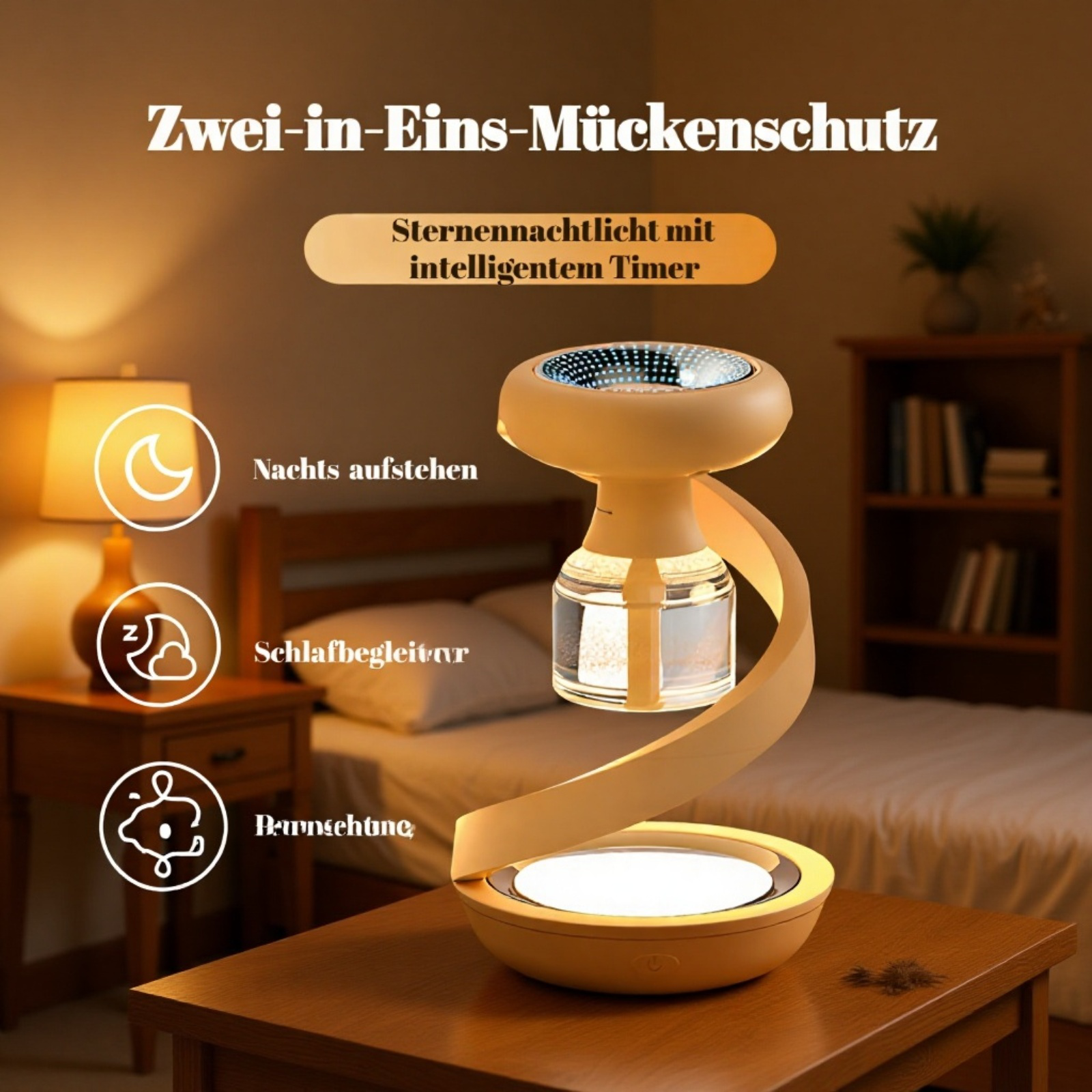 2 Sopiral-in-1 Elektrischer Mückenschutz mit Flüssigkeit