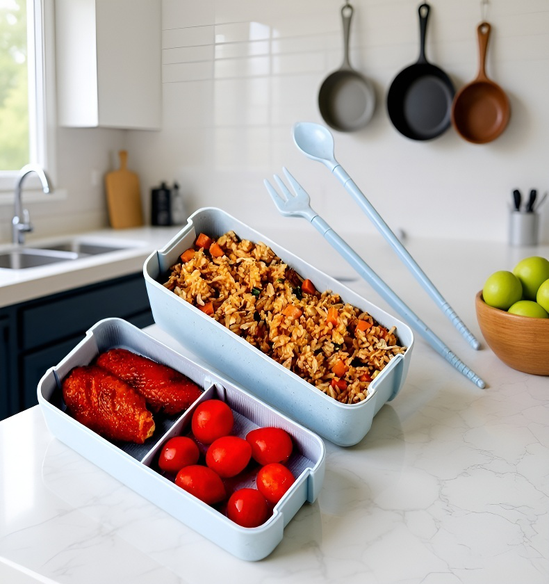 Lonchera Bento con cierre seguro y resistente