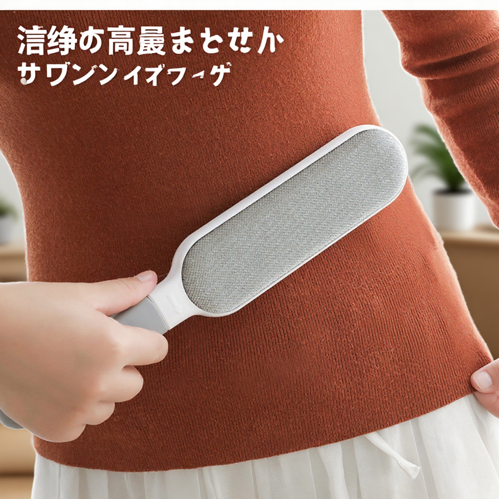 糸くず取りブラシローラー 静電気除去ブラシ衣類ステッカー 衣類ホコリ取りローラー粘着ブラシ