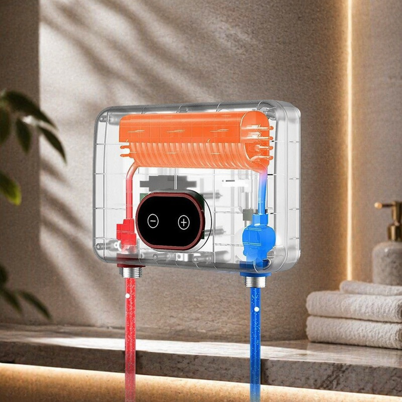 Termotanque eléctrico sin depósito para cocina, calentamiento rápido, diseño compacto
