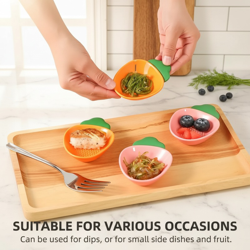 Ceramic Carrot Shape Grinding and Dipping Dish