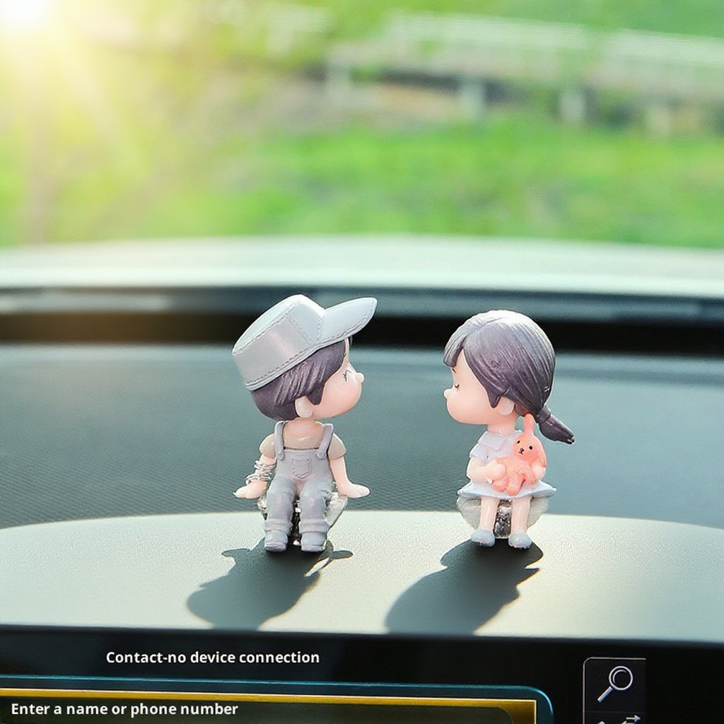 Car cute doll ornament