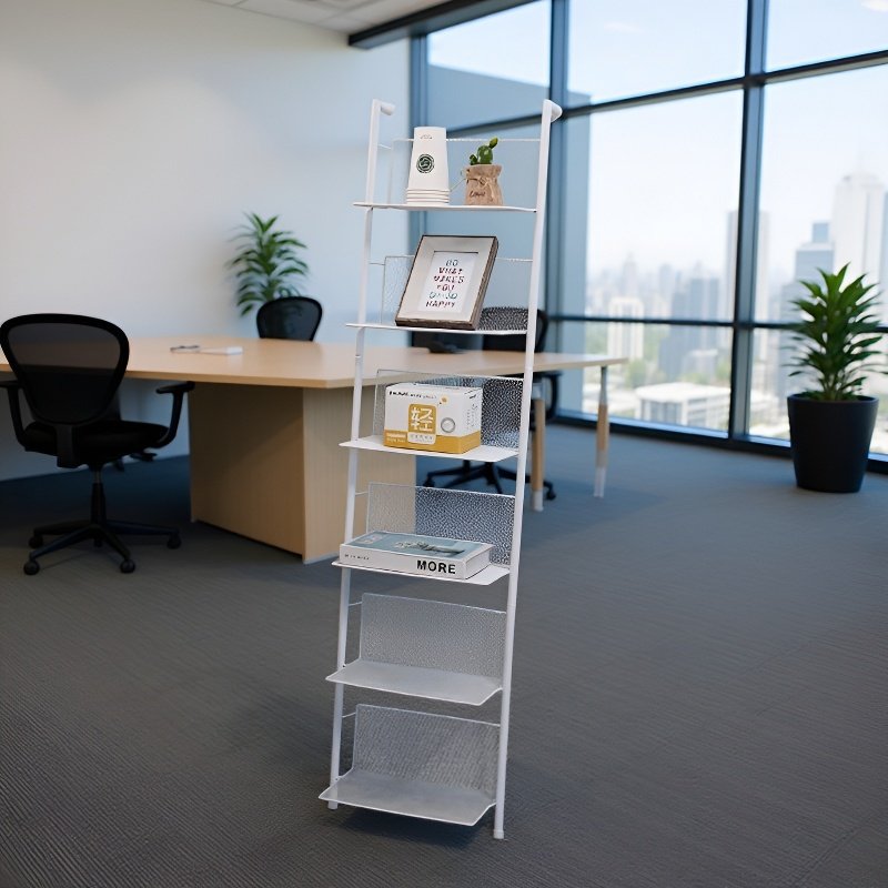 Regał ekspozycyjny do studia, stojak na czasopisma, podłogowy regał na książki