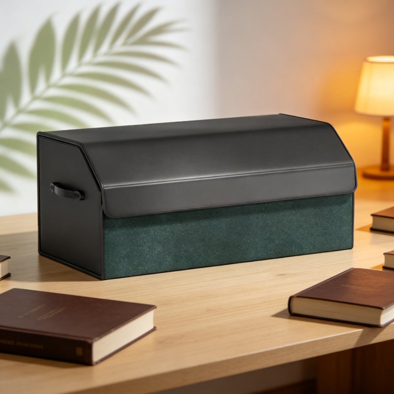 Foldable Leather Car Trunk Organizer