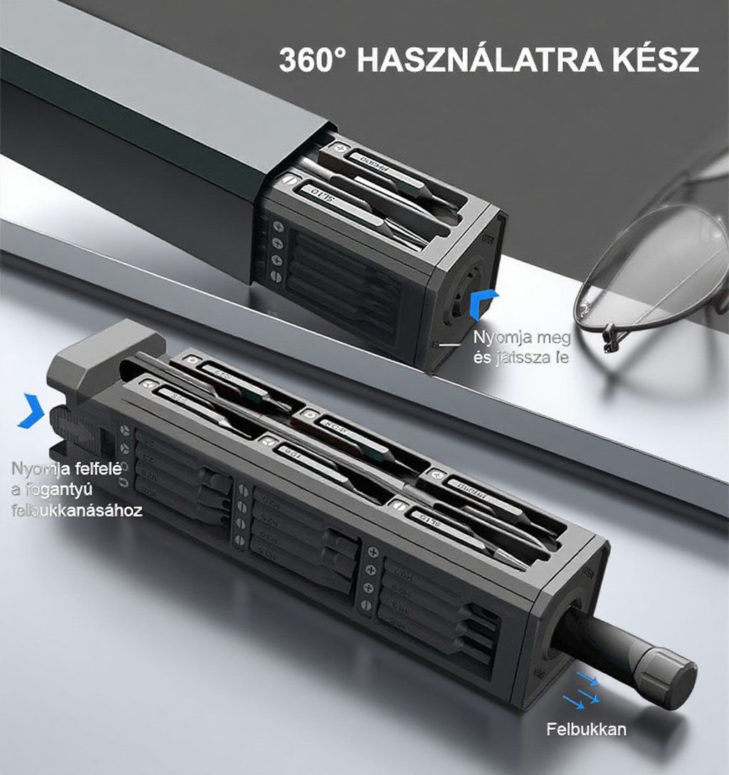 44 az 1 ben precíziós csavarhúzó készlet