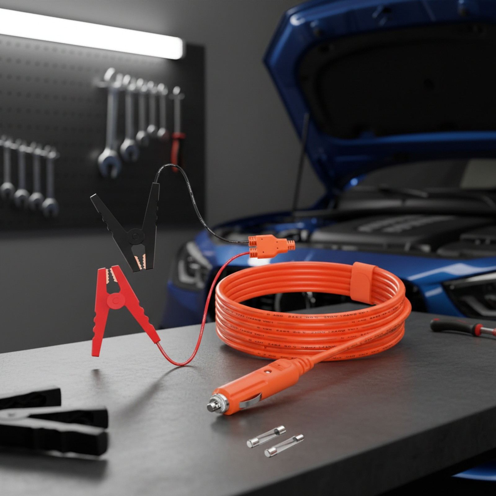 14AWG 2-meter car battery cable overview