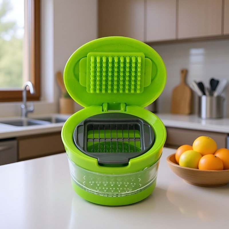 Mini garlic press for kitchen use