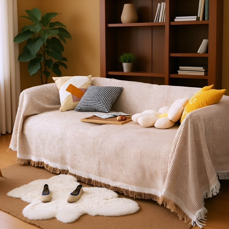 ソファカバーカバーフルカバー綿糸ユニバーサルソファブランケットカバータオル フルカバーソファ