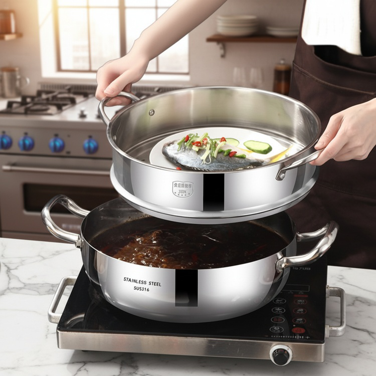 Household Induction Cooker Special Double Ear Soup Pot