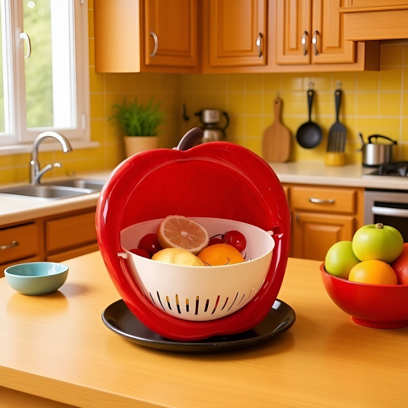 Cesta de drenaje con forma de fruta linda