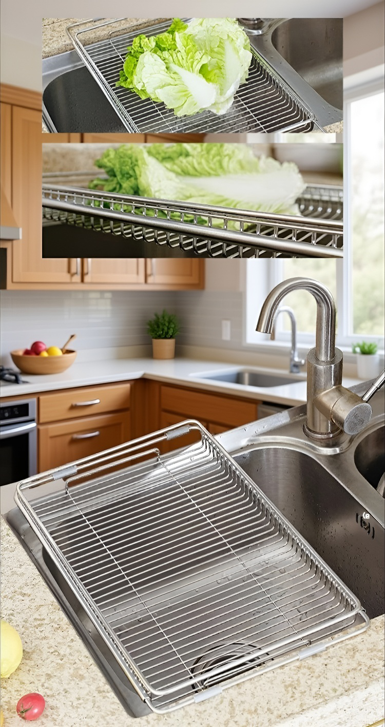 야채와 과일을 보관하는 물빠짐 바구니