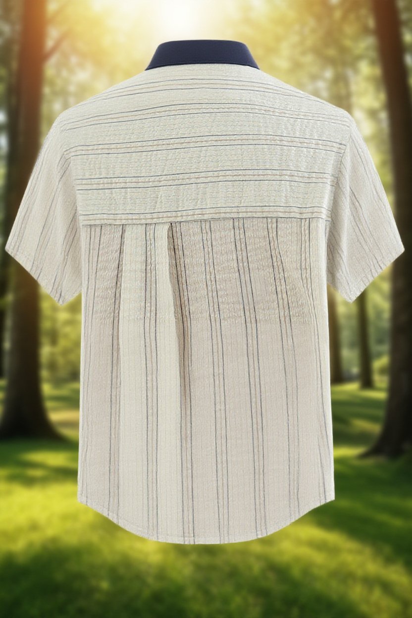 여성 캐주얼 스타일 스트라이프 셔츠 코디