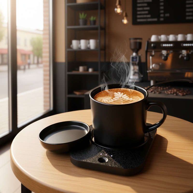 Constant temperature cup pad insulation cup pad coffee insulation pad 3 stage temperature setting au