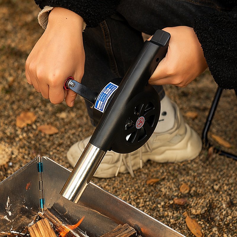 Blower outdoor camping handheld charcoal special hair dryer small fire tool portable barbecue utensi