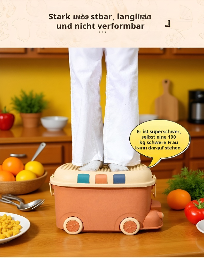 Bunte und stilvolle Lokomotive Aufbewahrungsbox für Kinder