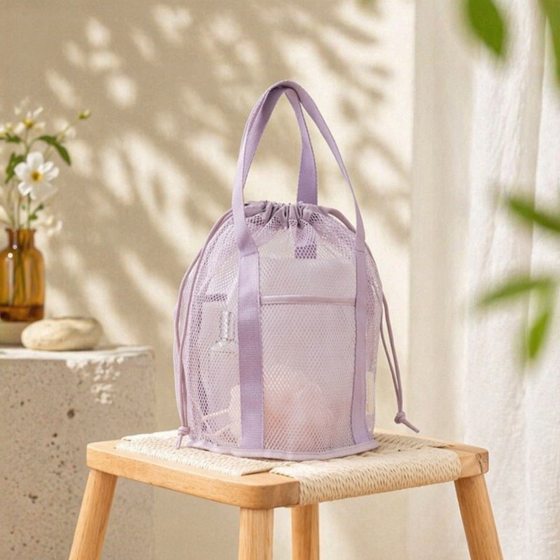 Multi-functional Foldable Mesh Toiletry Bag