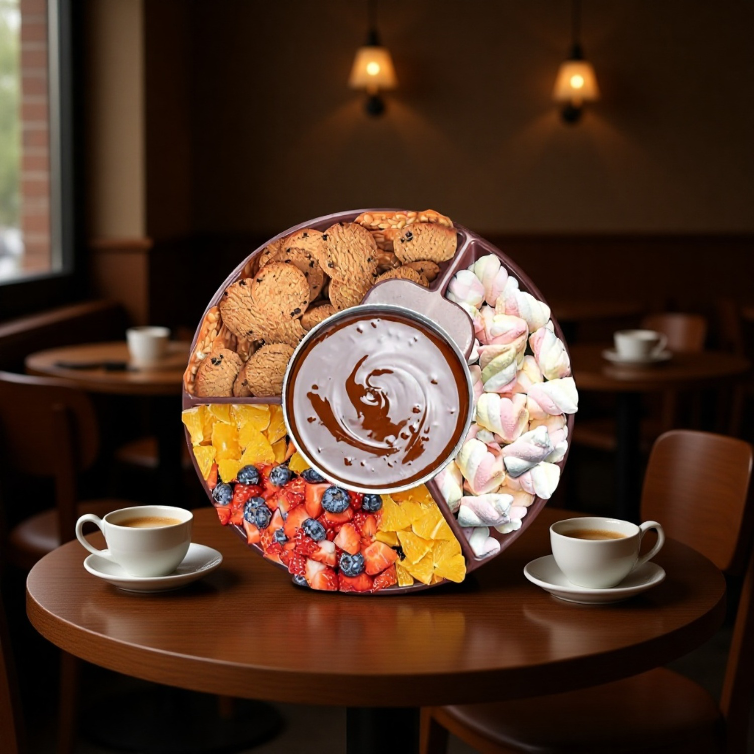 卓上で使える電気フォンデュ鍋のサイズ比較