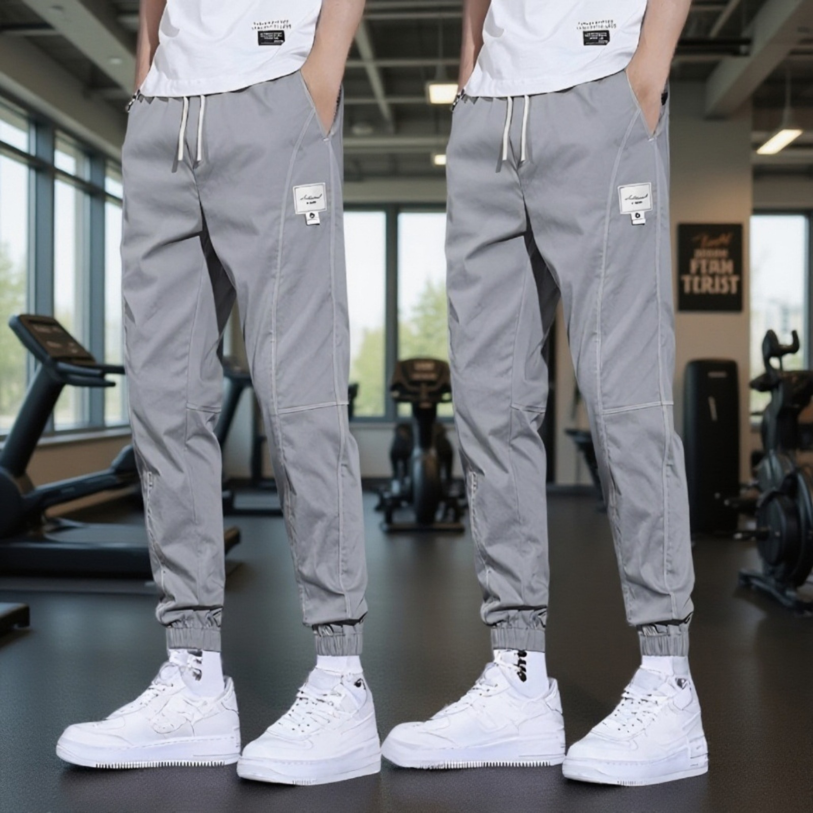 夏も快適なオーバーオール風メンズパンツ