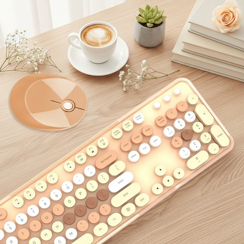 2.4G Wireless Keyboard and Mouse Combo for Office