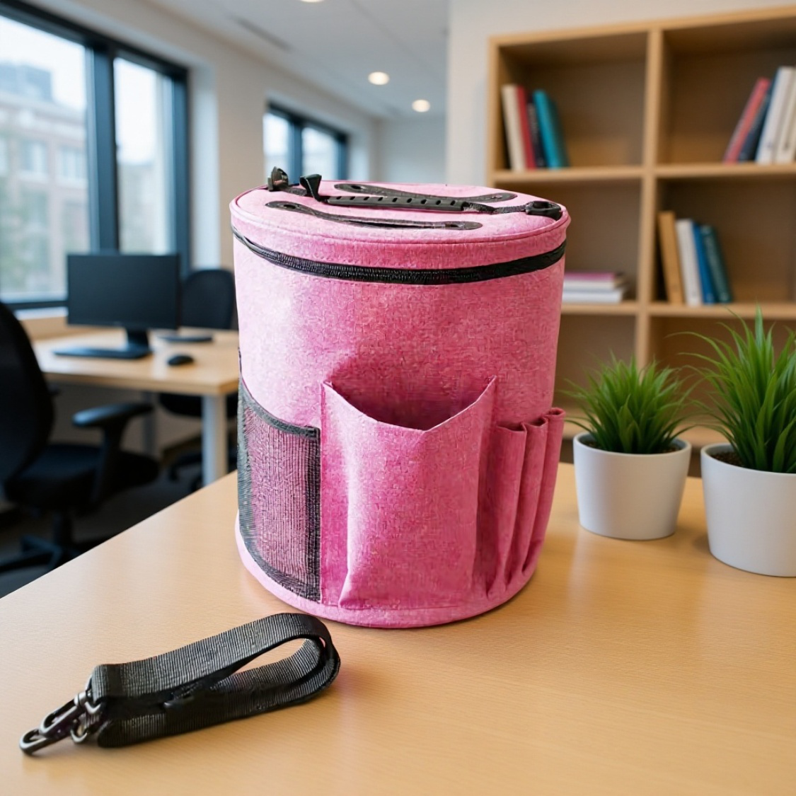 Easy-carry storage bag for crochet tools and yarn