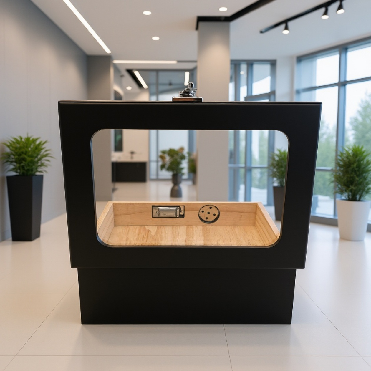 Platzsparende Aufbewahrungsbox für das Wohnzimmer