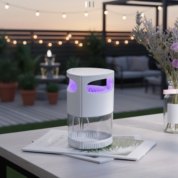 Lampe anti-moustiques domestique à aspiration, photocatalyseur