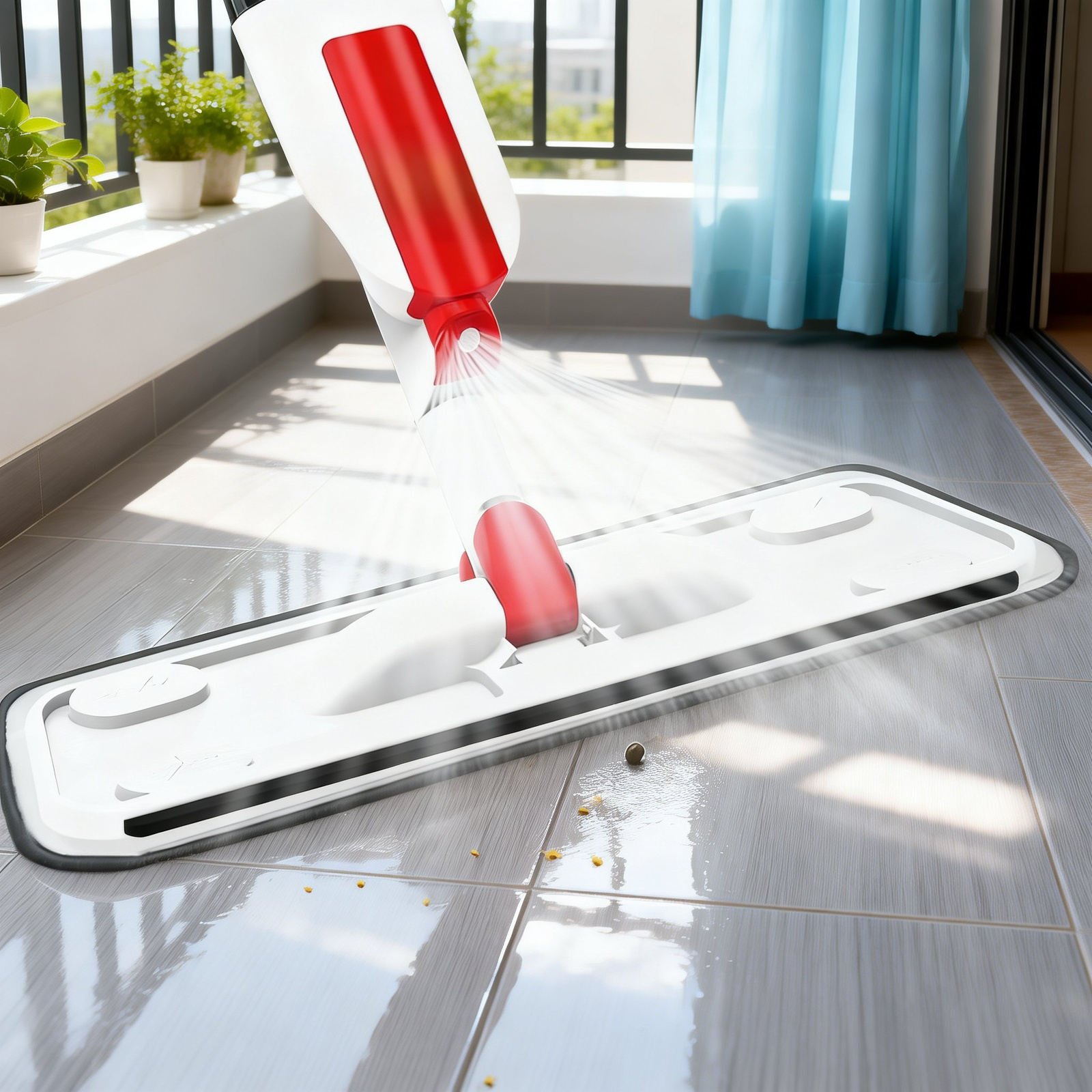 ハンズフリースプレーモップ