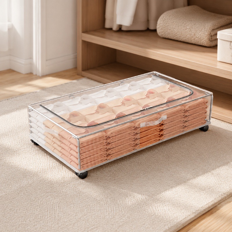 Damp-proof Movable Under Bed Organizer, Perfect for Clothes and Blankets