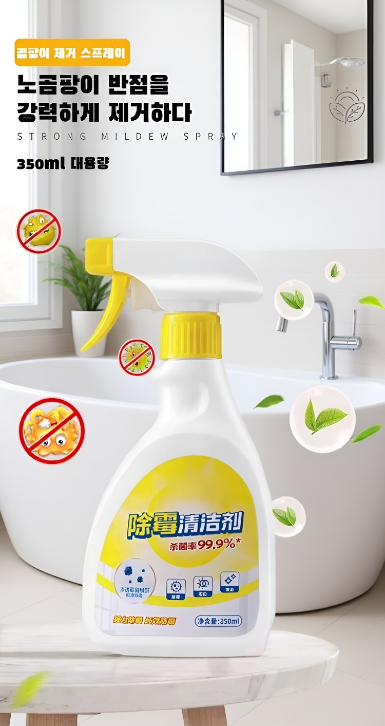 곰팡이 제거 전후 비교