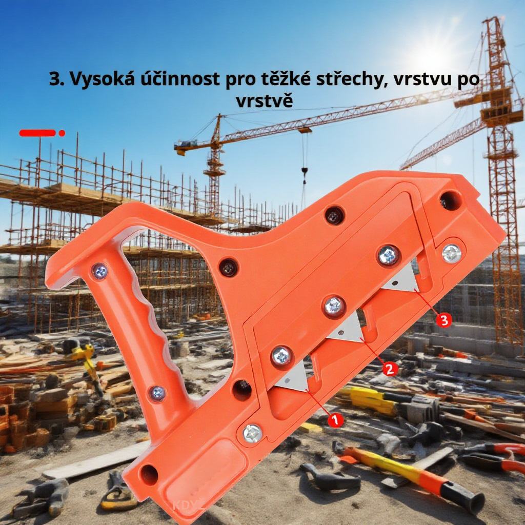 Detailní pohled na hoblík pro úpravu sádrokartonových hran