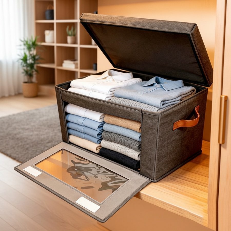 Multi-purpose storage box for clothes and toys
