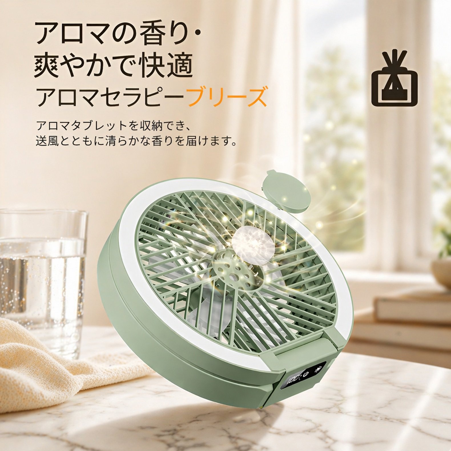 折りたたみ壁掛け省エネサーキュレーター