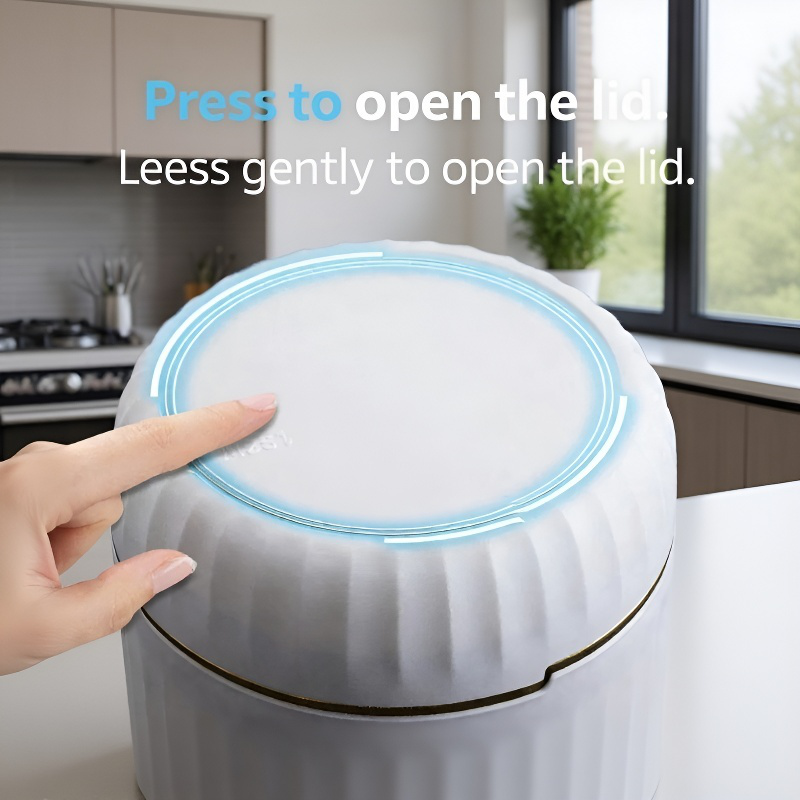 Mini Press Desktop Trash Can