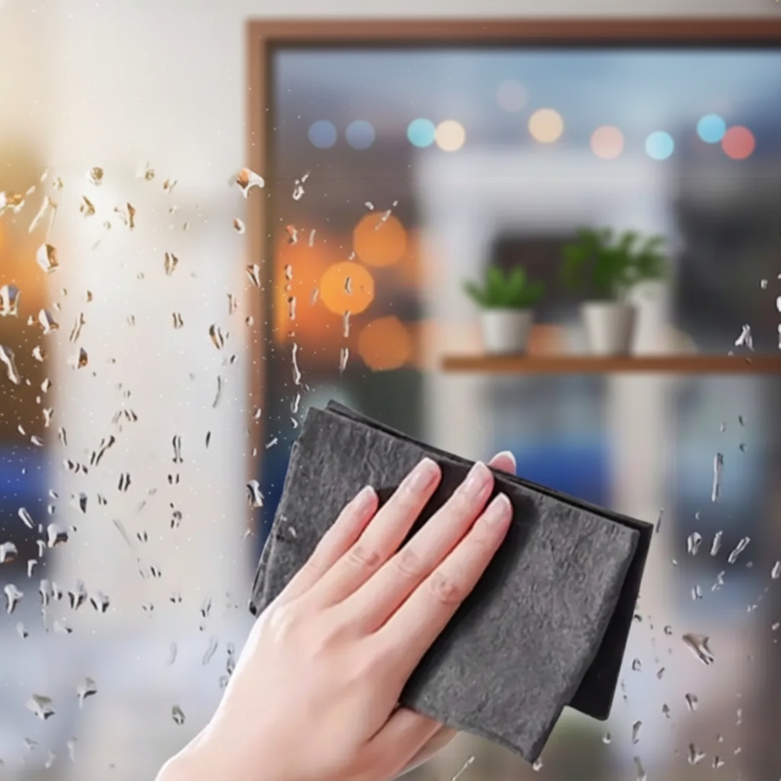 魔法のような吸水性と厚みのあるクリーニングクロス。ガラスを拭いても筋や水滴の跡が残りません。スエードのような肌触りで、車の清掃にも適しています。