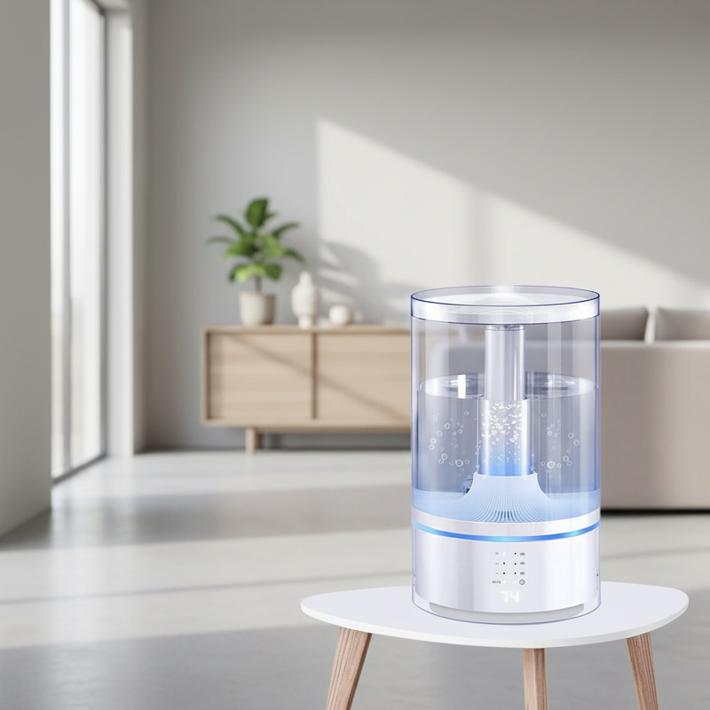 Humidificateur domestique à ultrasons, grande capacité, purification de l'eau