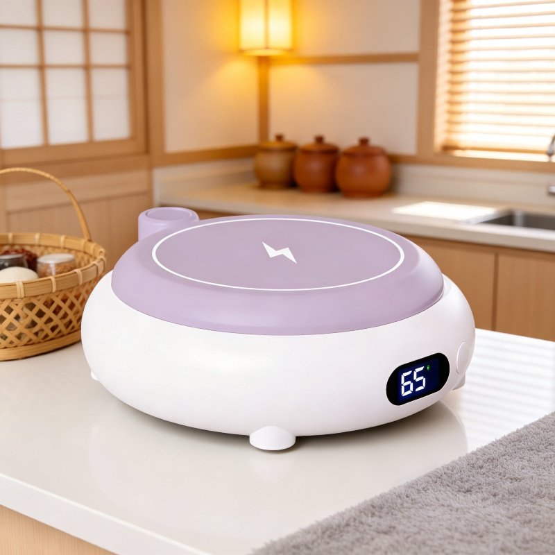 Smart mug with digital temperature control display