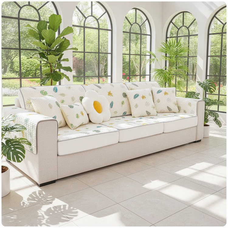 Sofa protector pad suitable for all seasons