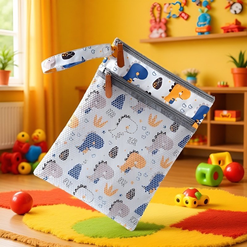 Bolsa impermeable de gran capacidad para pañales y biberones de bebé, ideal para salir