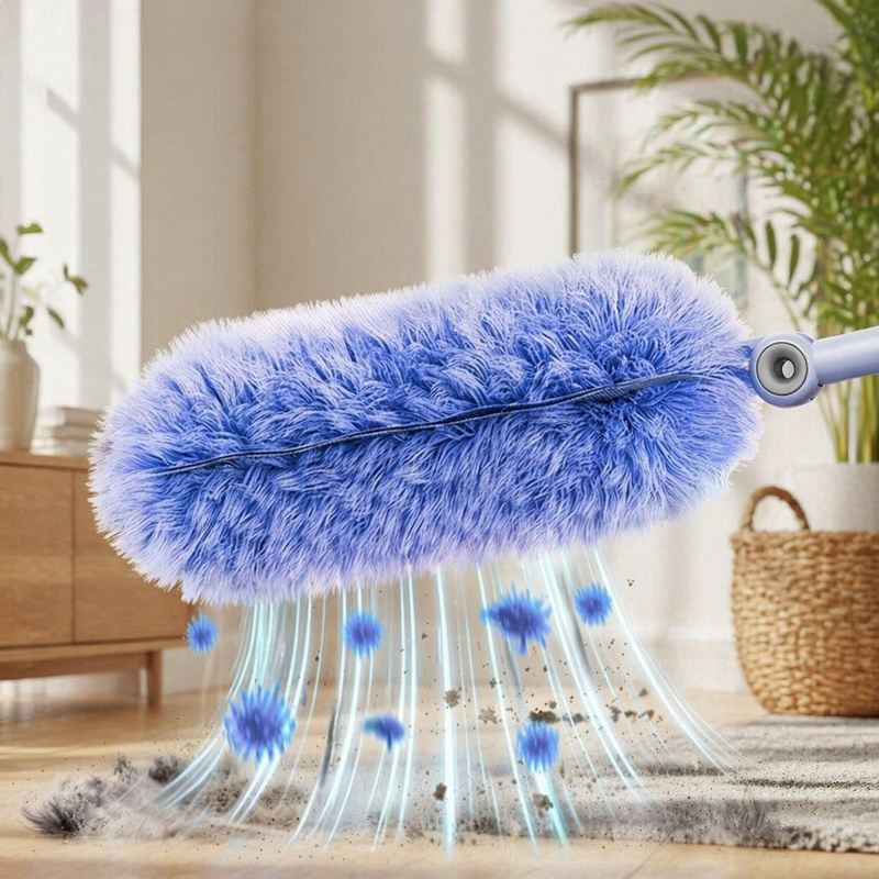 Plumero de limpieza con carga electrostática