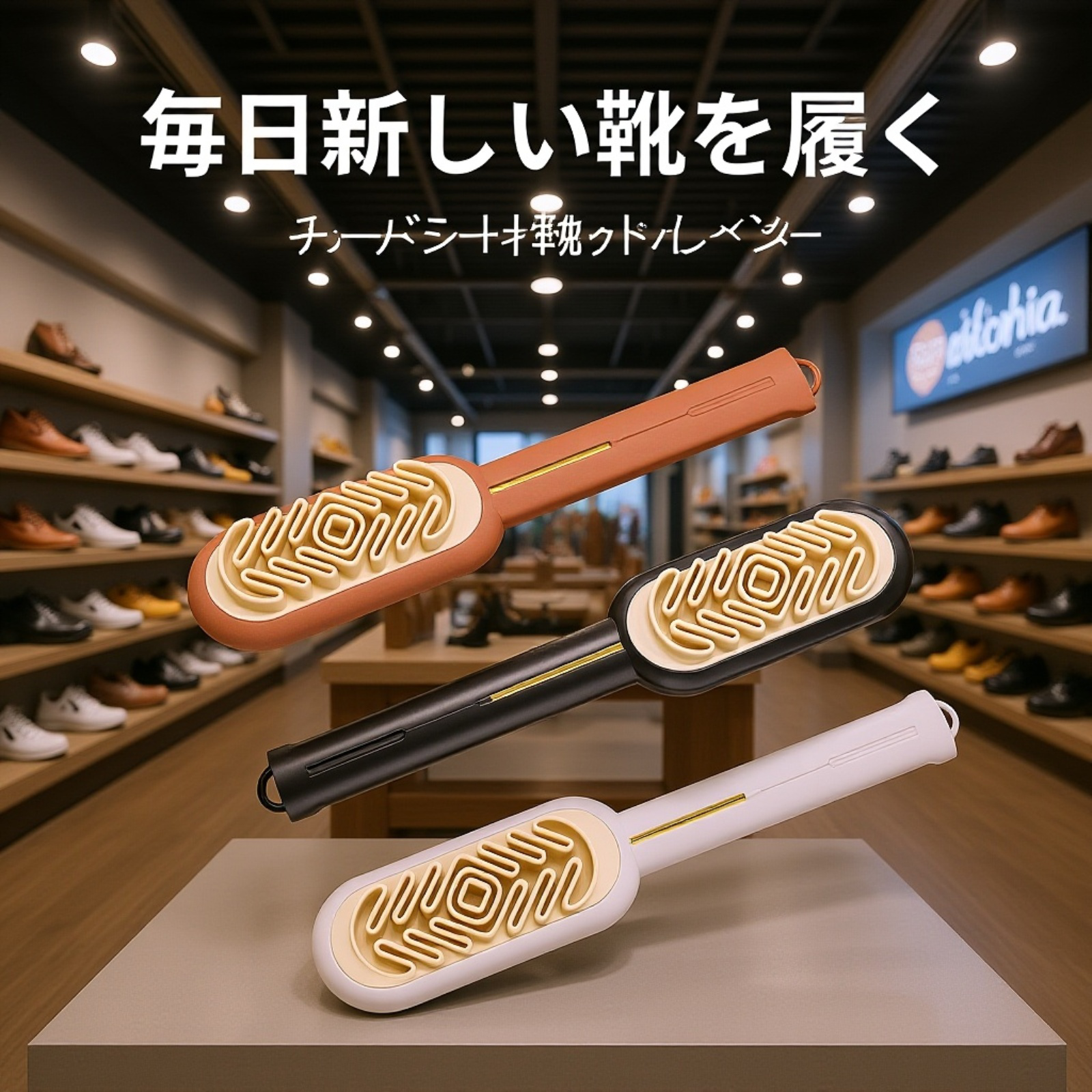 高耐久ゴムブラシのクローズアップ