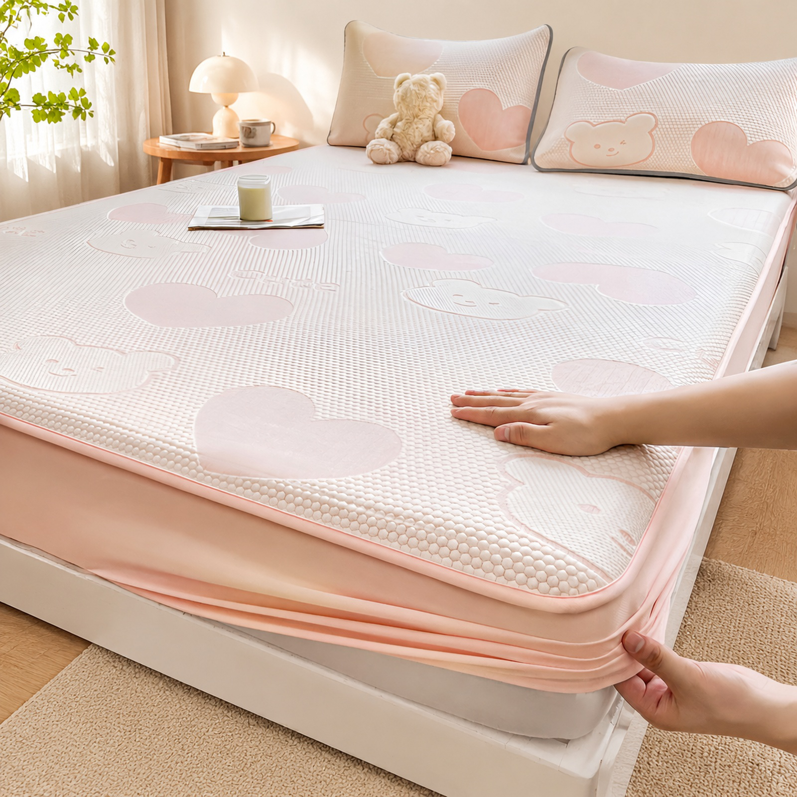 Baby & Mom Ice Silk Tofu Cooling Mat, Washable, Small Size