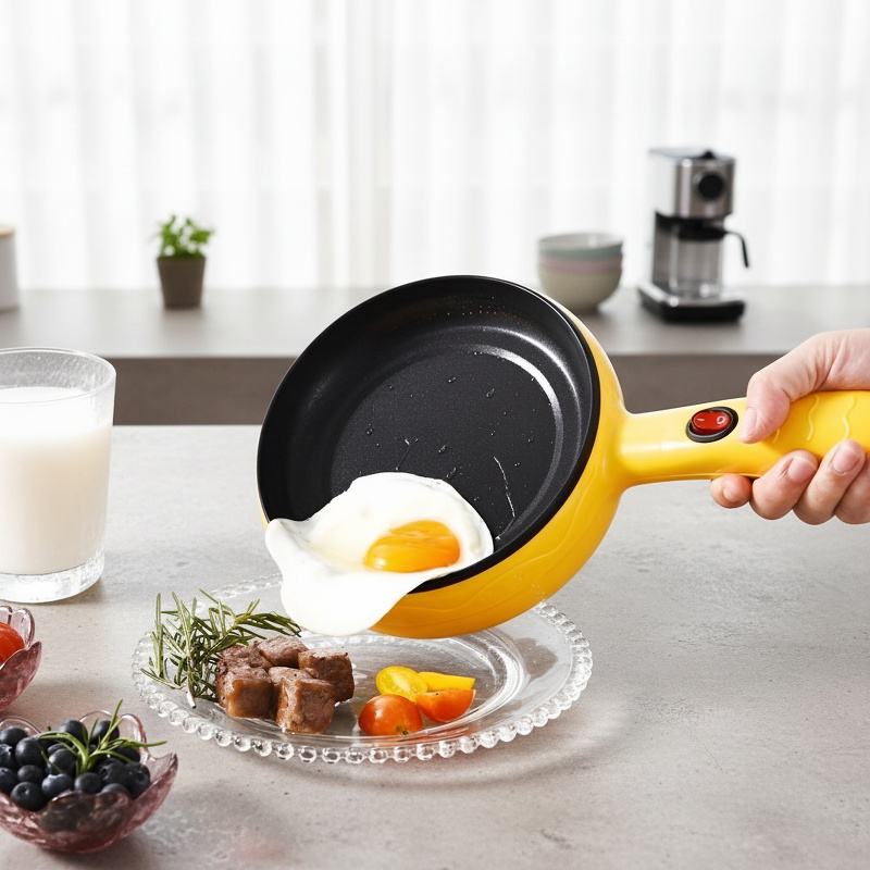 Multifunction Mini Electric Pot, Non-Stick Egg Cooker