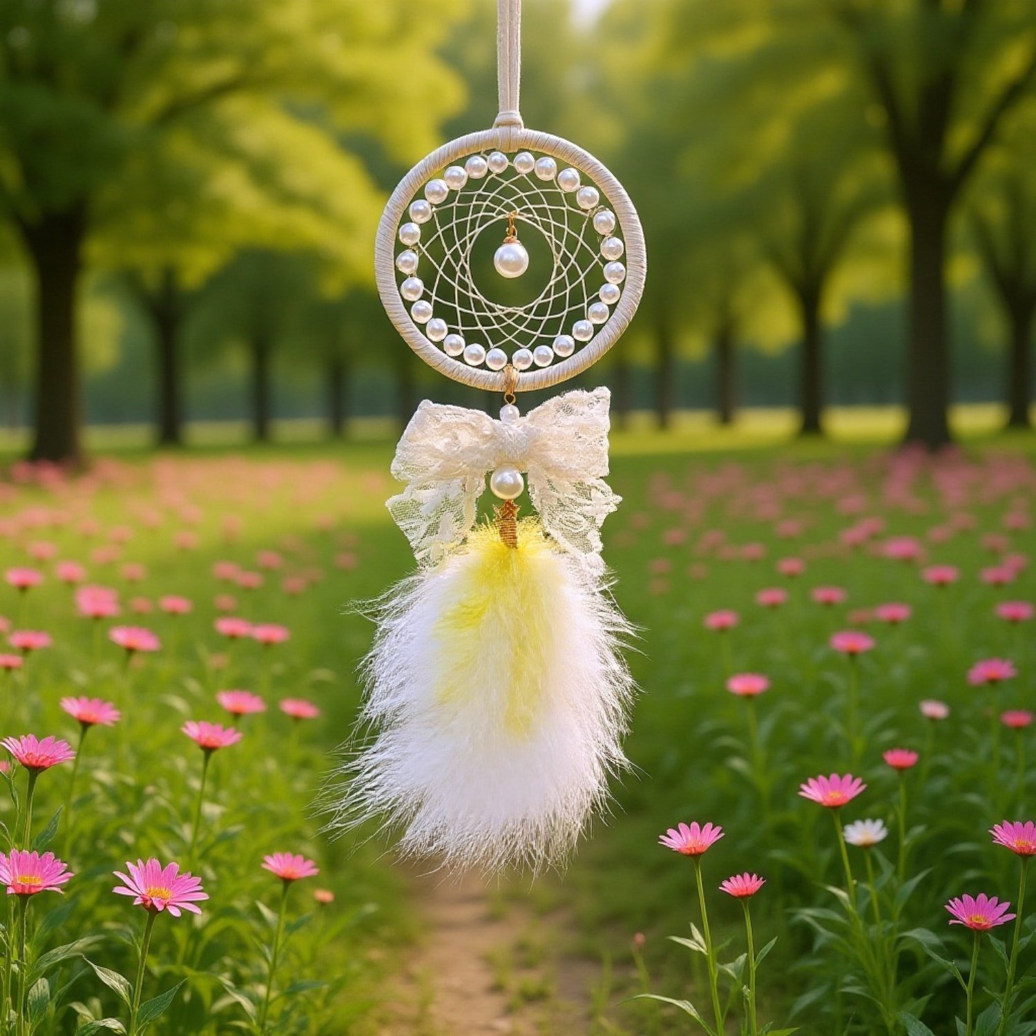 미니 드림캐처 자동차 펜던트