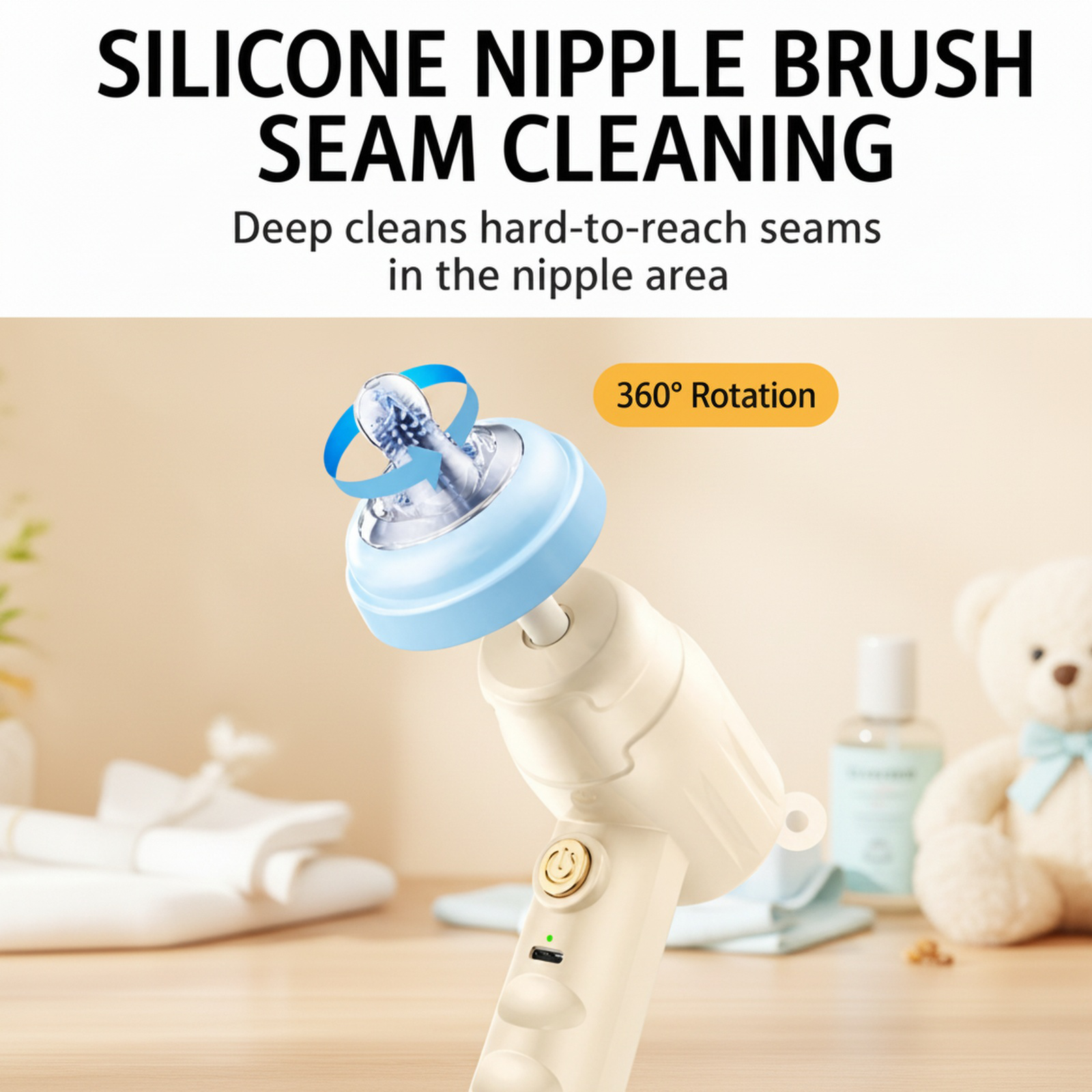 Convenient Electric Bottle Cleaning Brush