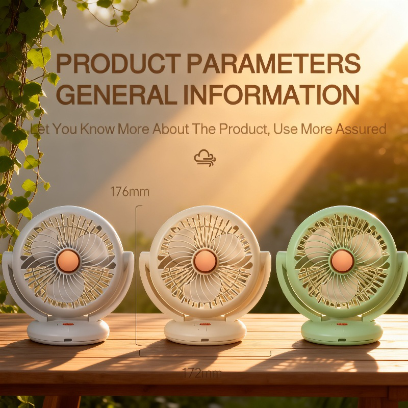 Desktop USB Rechargeable Table Fan