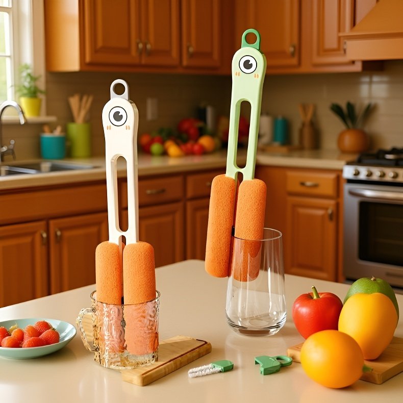 가정용 듀얼 롱 손잡이 컵솔 다용도 청소솔