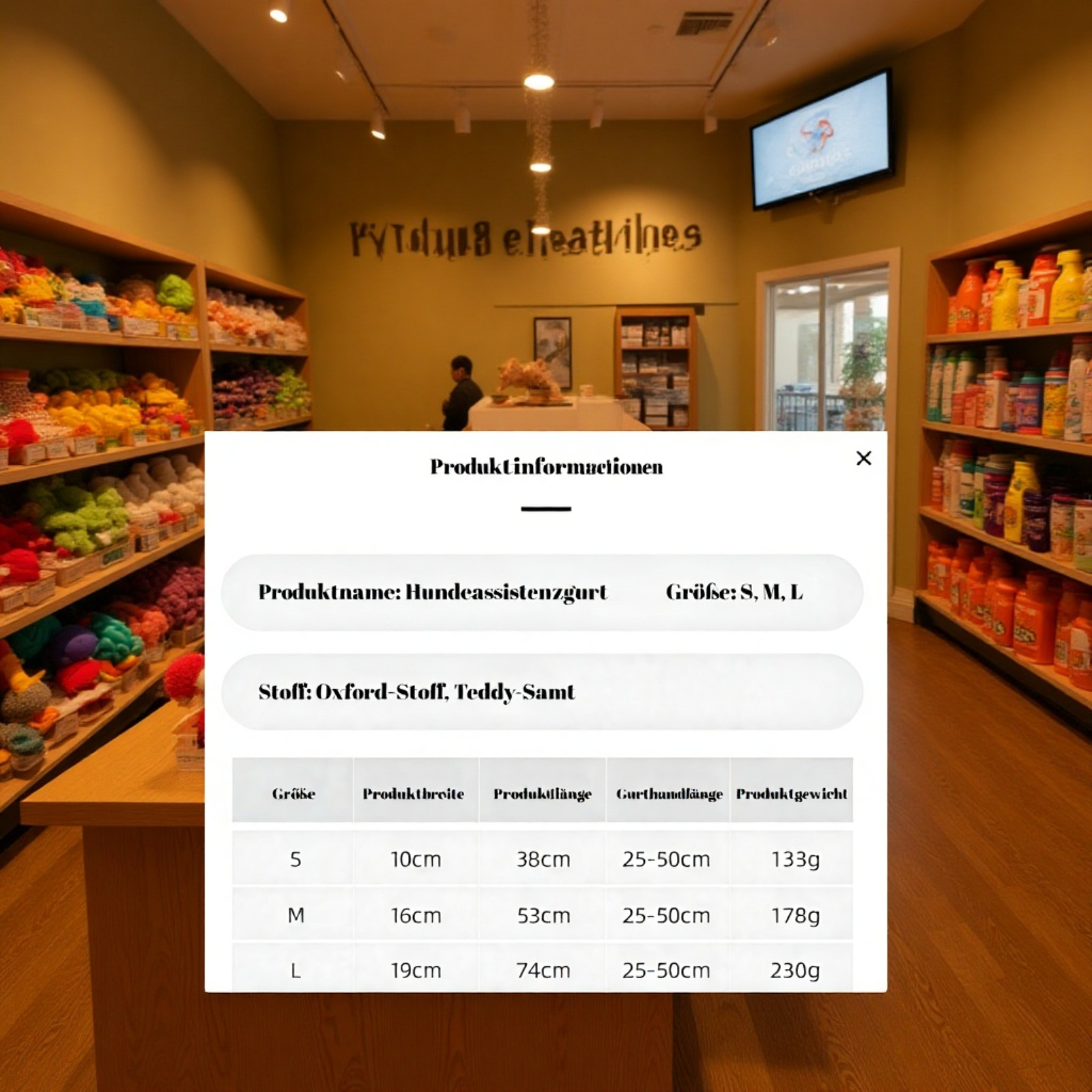 Hundebrustgeschirr aus warmem Teddy-Samt