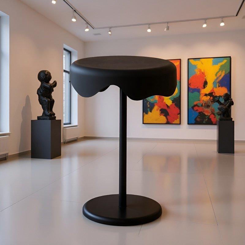 Kompaktní přenosný stolek na zmrzlinu a kávu