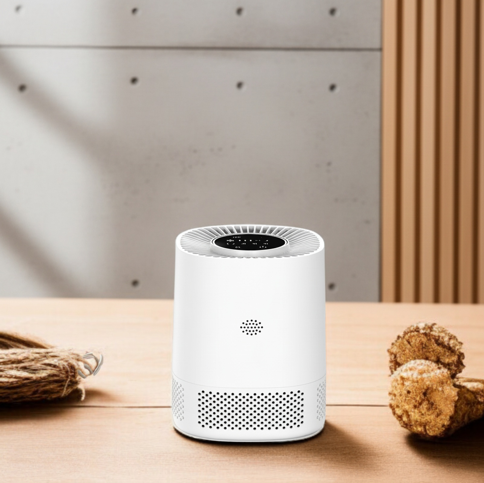 Smart control panel of JMY Home Air Purifier with digital display