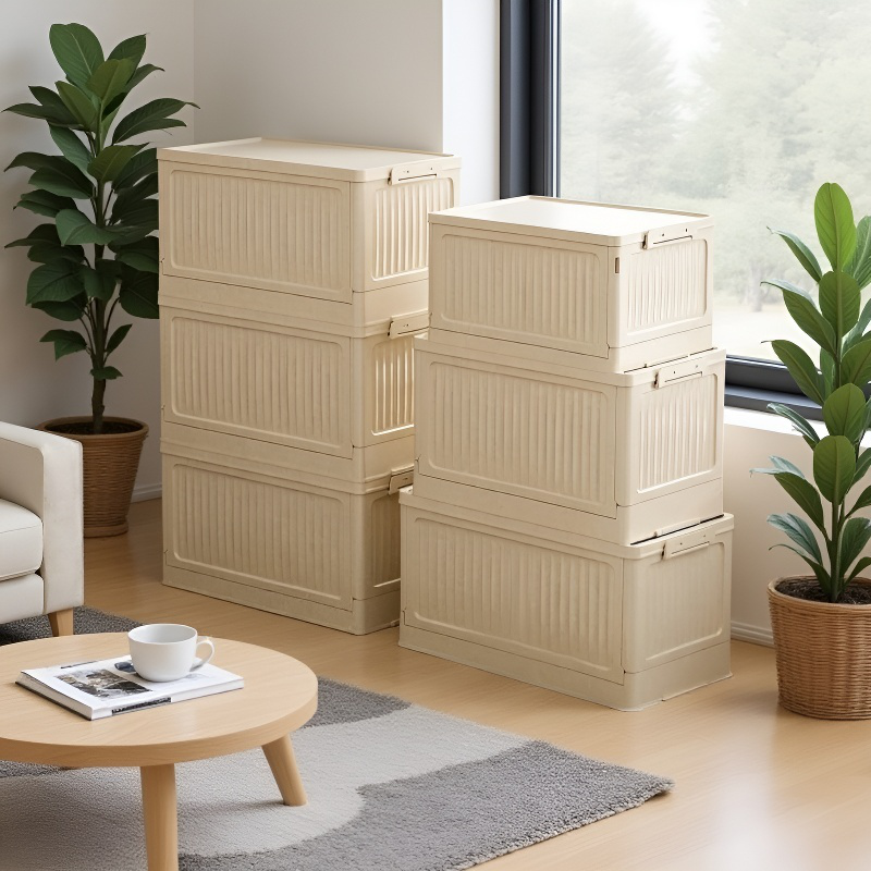 차량용 수납함 가정용 플라스틱 수납함 접이식 소품 수납함 자가용 겸용 수납함 아웃도어 캠핑 회전 정리함